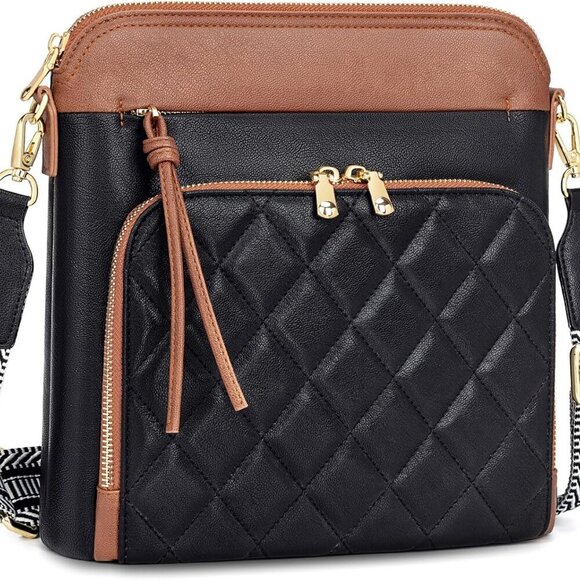 Stylish Women’s Crossbody Purse - Soft Leather with Multiple Pockets & Tassel - Picture 1 of 6